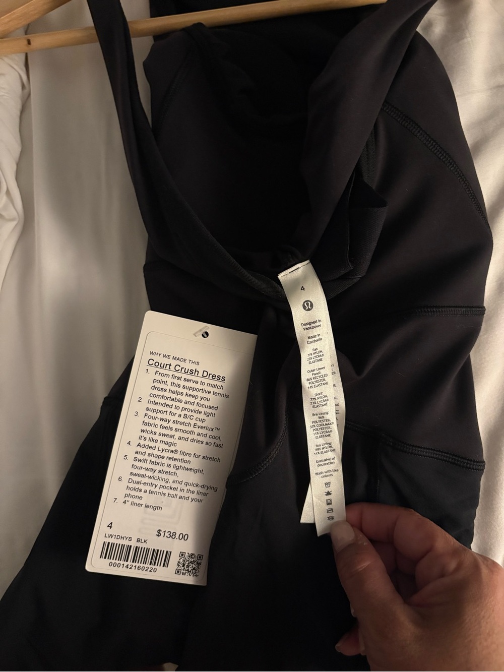 lululemon athletica Black High-Neck Racerback Mini Dress - Picture 5 of 5